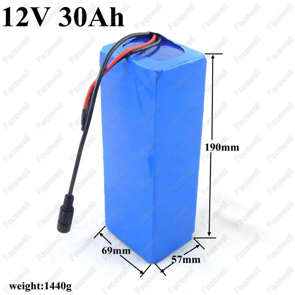 

High capacity 12v 30ah lithium battery pack li-ion 12v30ah 12v 20ah battery laptop xenon lamp light backup power tool CCTV 200W