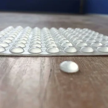 

100pcs Self Adhesive Rubber Feet Pads Stop Cushion Door Multi-Function Hemispherical Shape Rubber Bumper Damper Cupboard