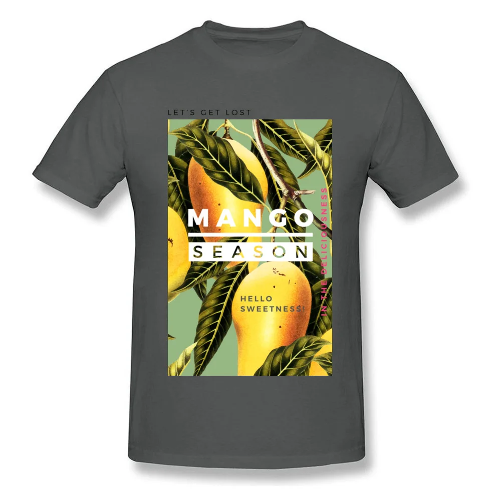 Casual T Shirt Plain Crew Neck Mango Season Apparel Cotton Fabric Youth Tops Shirt Design Short Sleeve Sweatshirts Mango Season Apparel carbon