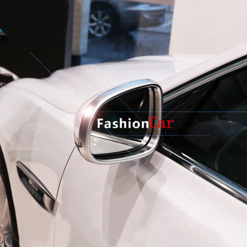 

For Jaguar XF X250 X260 09 10 11 12 13 14 15 2016 ABS Electroplating Rearview Mirror Rain Shield 2pcs car styling