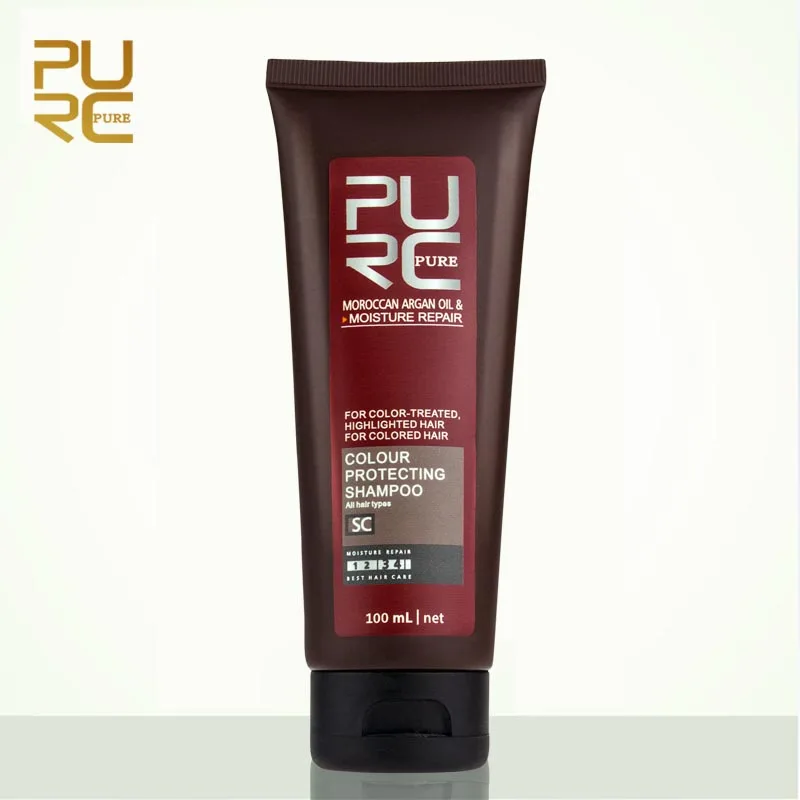 

PURC Moroccan Argan Oil Color Protecting Shampoo Moisturize Cleanser Prevent Fading And Eliminate Color Washout Hair Care 100ml