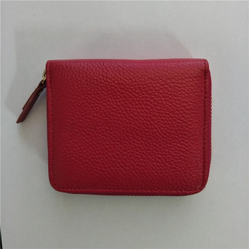 

WESTERN AUSPICIOUS Wallet Women Cow Leather Zipper Small Wallet Brand Genuine Leather Card Holder By Factory