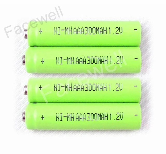 10pcs Original rechargeable battery aaa 1.2V 300mah ni mh bateria 1,2V