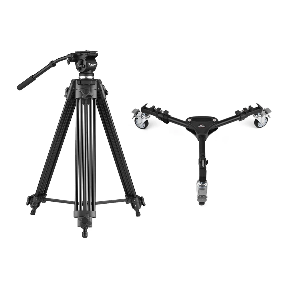 Weifeng WF 717 Tripod Professional Aluminum Alloy Tripod w/Fluid
