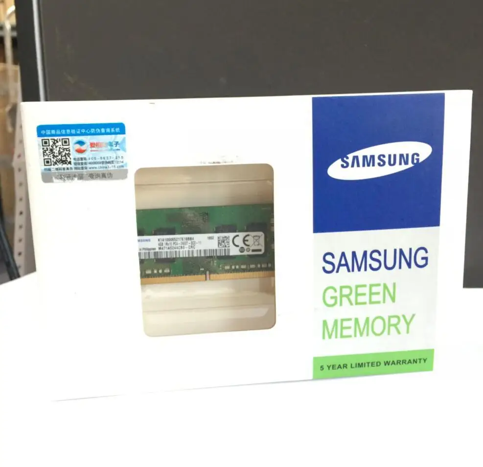Achat Samsung 4G 4 GB 1RX16 PC4 2400T Ordinateur Portable RAM vert memopy