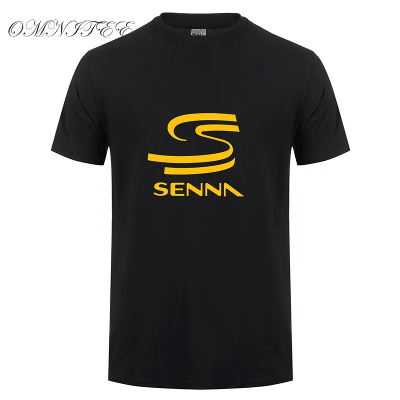 Летняя модная футболка Hero F1 Ayrton Senna, мужская повседневная футболка с коротким рукавом, хлопковые мужские топы, футболки, OT-199