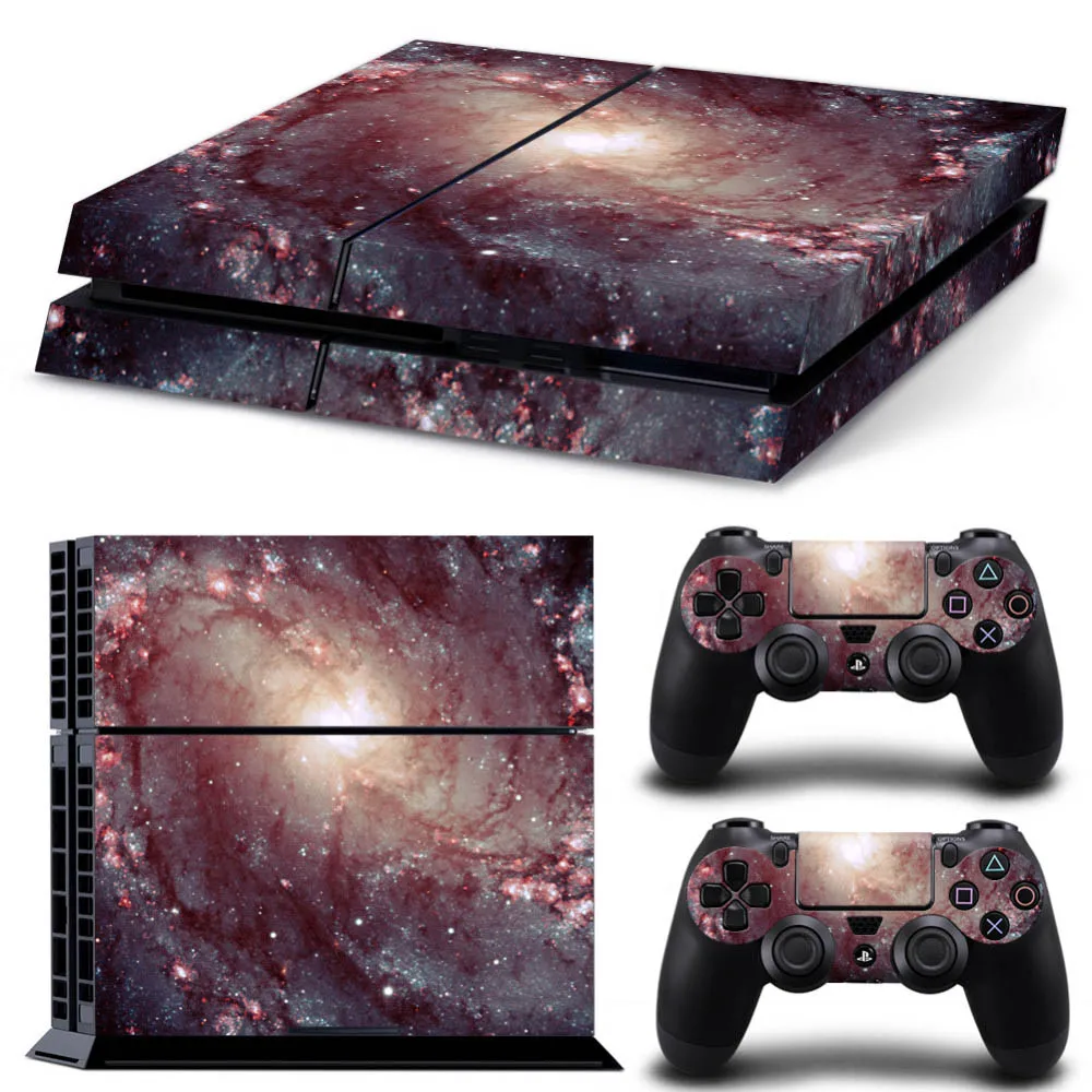 Galaxy Star Vinyl Skin Sticker Cover For Sony PS4 Console with 2 Controllers Decal For Ps 4 For Ds 4 Gamepad Joypad Joysticks