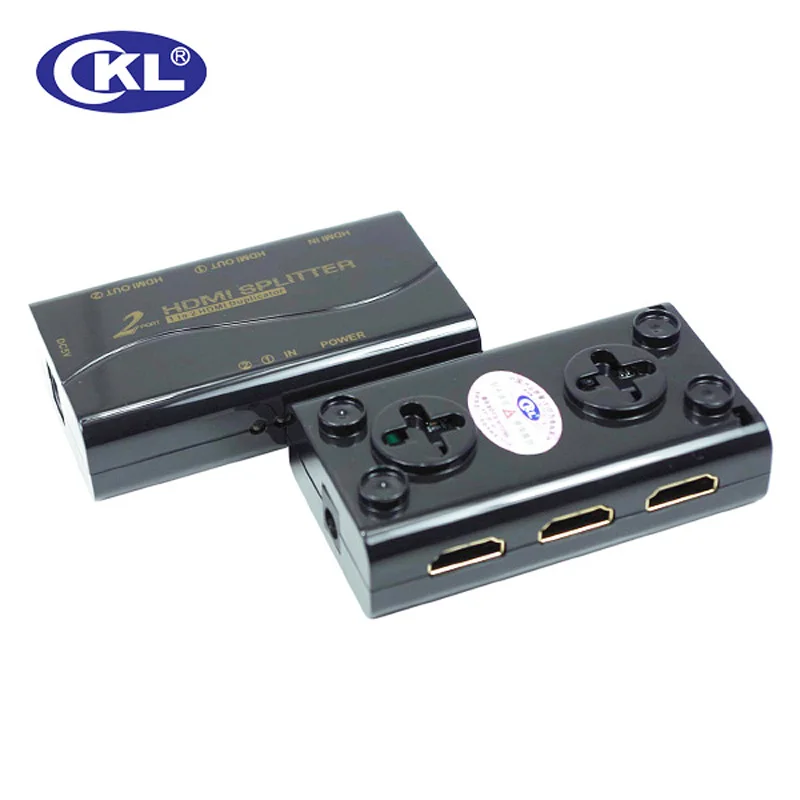

CKL HD-92M 1*2 2 Port Mini HDMI Splitter Support 1.4V 3D 1080P for PC Monitor