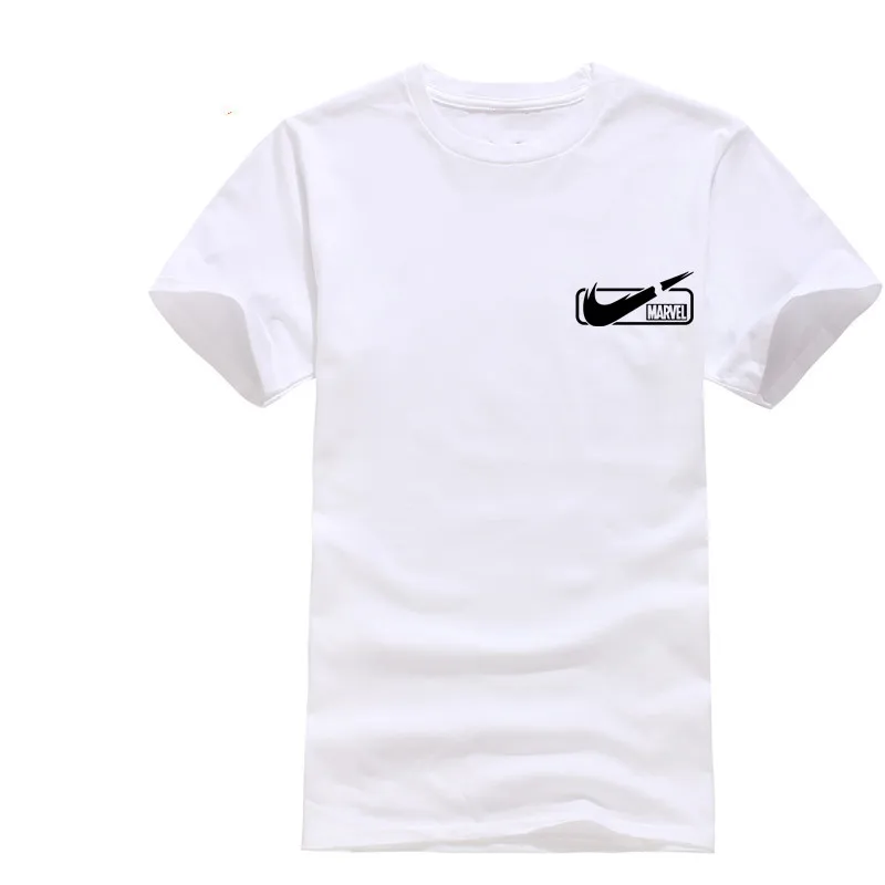 

2019 New Fashion Marvel Short Sleeve T-shirt Men Superhero print t shirt O-neck comic Marvel shirts tops men clothes Tee