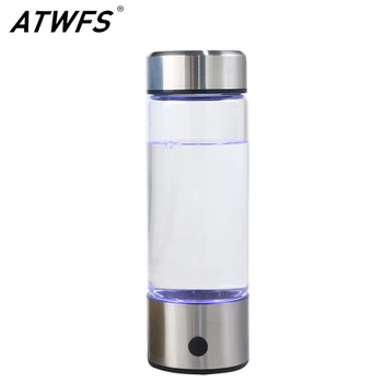 

ATWFS 500ML Hydrogen Water Generator Water Filter Ionizer Alkaline Rechargeable for pure H2 PEM Hydrogen-rich Electrolysis Drink