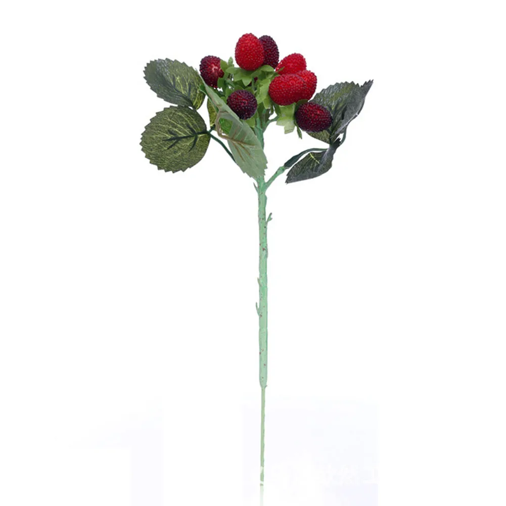 1 шт. имитация фруктов искусственные растения Малина пластиковые ягоды клубника декоративный искусственный цветок для украшения дома и сада