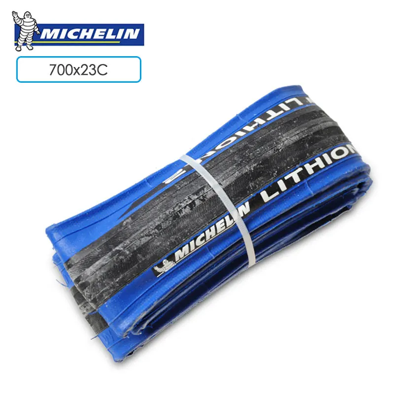 MICHELIN цельнокроеное платье LITHION-2 Training дорога велосипед шин 700* 23c/25c складной шин устойчив складной Сверхлегкий шины 60TPI - Цвет: Black Blue