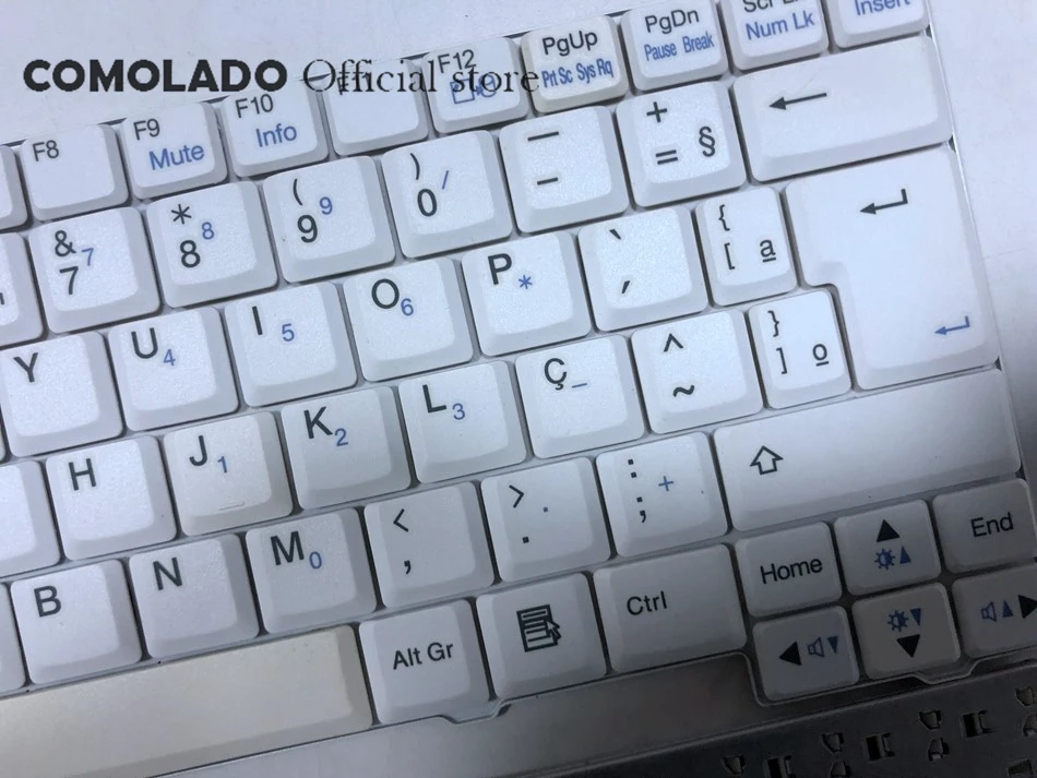 Old stock, with color difference Br Brazil Laptop Keyboard For LG X110 X120 V070722AS1 BR White Keyboard BR Layout -2