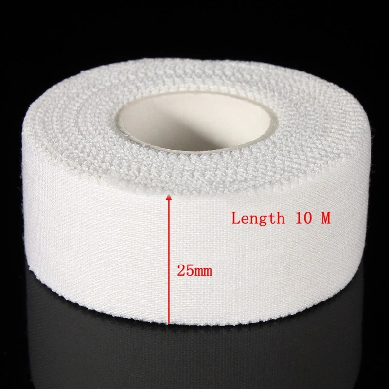 

10M 50/38/25mm Elastic Sports Tape White Cotton Medical Tape Elastic Sports Binding Physio Muscle Strain Injury Support