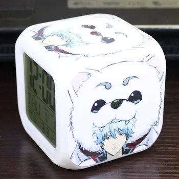 

Elizabeth Silver Soul Sakata Gintoki Gintama 7 Color Change Digital Alarm Clock