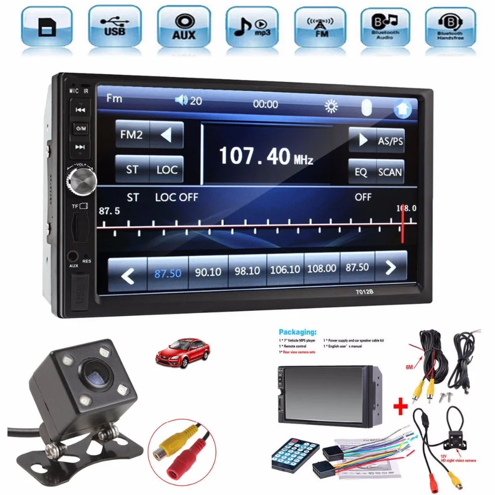 Universal7HDBluetoothTouchScreenCarStereoRadioPlayer2DINIn