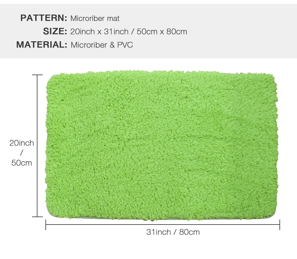 Однотонный полиэстеровый коврик для ванной, Противоскользящий коврик для ванной комнаты, ПВХ, задние коврики, ворсистый Коврик для двери, меховые и мягкие ковры, BHS-CXML-A01