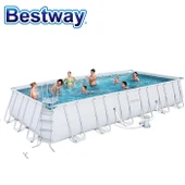 56595 Bestway 427x84 см стальной PRO MAX каркас бассейн 14 'X3" прочный открытый круглый каркас плавательный бассейн легкий набор семейный бассейн