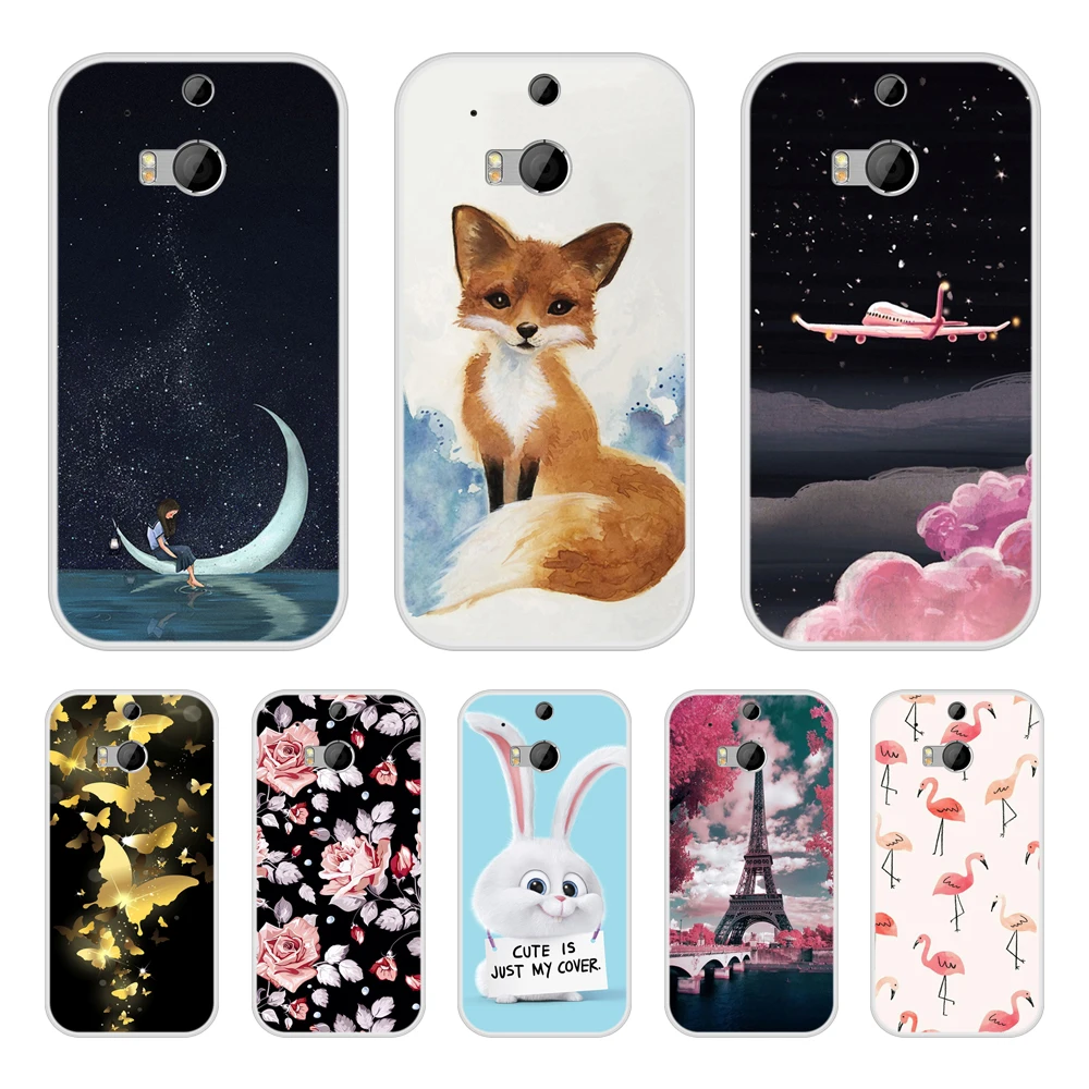 

Case for HTC One M8 Soft Silicone TPU Chic Pattern Print Phone Cover for HTC One M8 Case Cover