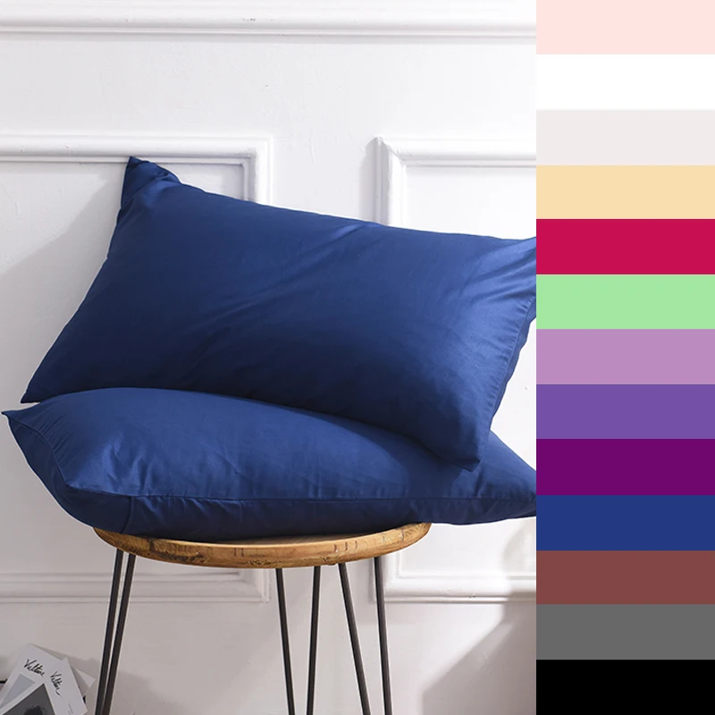 Custom Pillow case 70*70 Pure Cotton Luxury Solid Pillowcase 50*70 50*