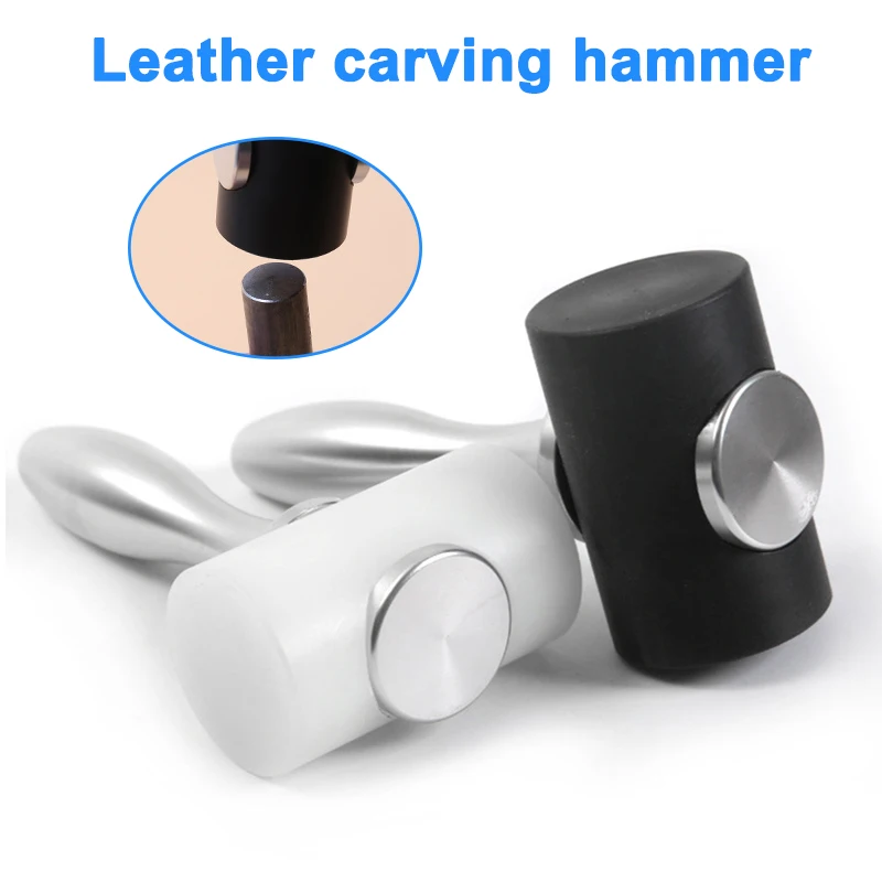 

1 Pcs DIY Leathercraft Hammer Carving Punching Engraving Drilling Tools Nylon Hammer 2019ing
