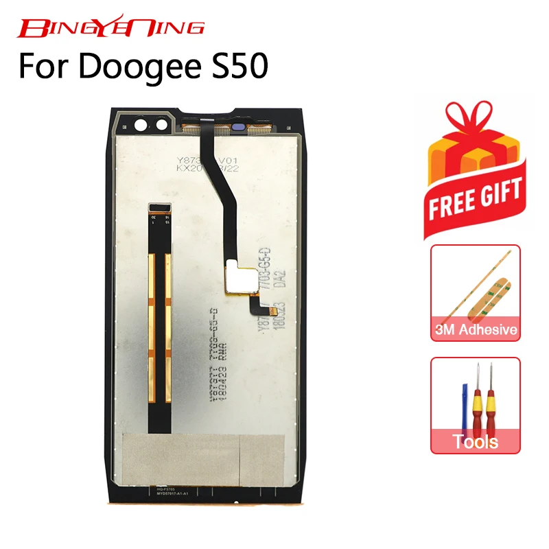 

BingYeNing New Original For Doogee S50 Touch Screen+LCD Display Assembly Replacement
