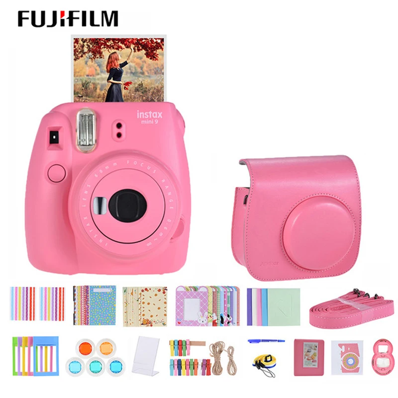Fujifilm Instax Mini 9 мгновенная камера для пленочная камера с зеркалом для селфи Andoer мгновенная камера аксессуары комплект - изображение