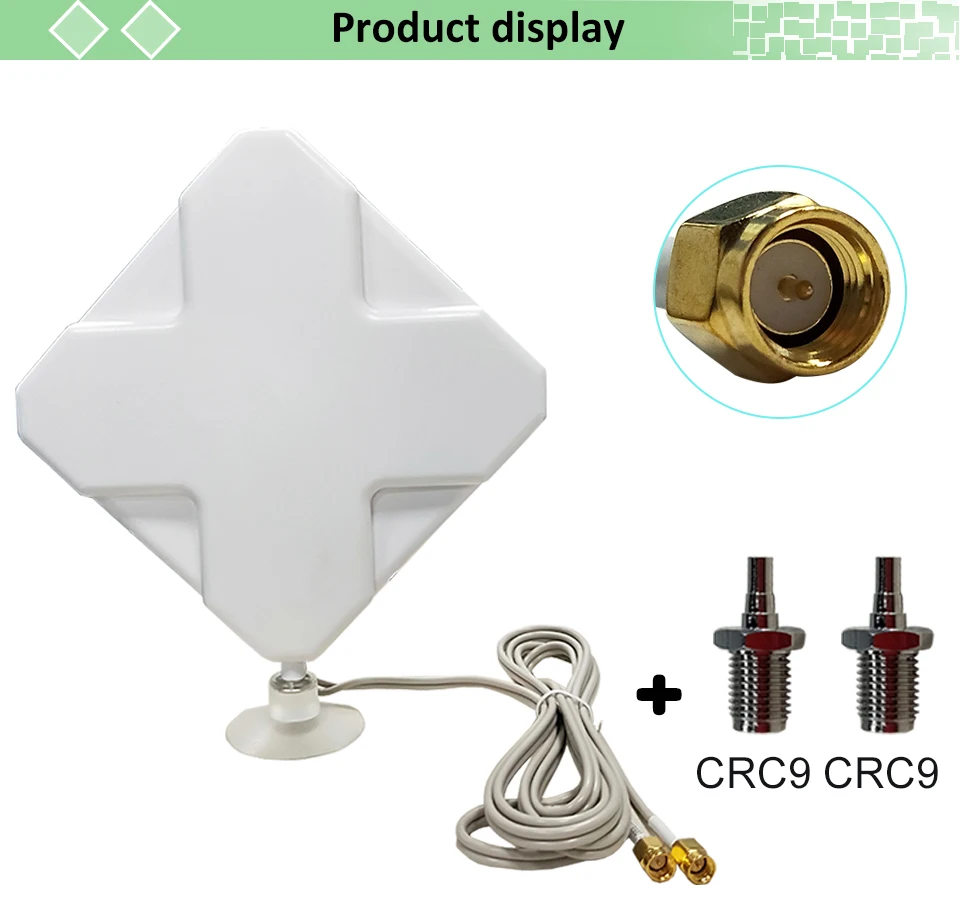 3g 4G LTE антенна SMA Мужской 2 м кабель 35dBi 2* SMA разъем для 4 г модем маршрутизатор+ адаптер SMA женский к CRC9 мужской разъем