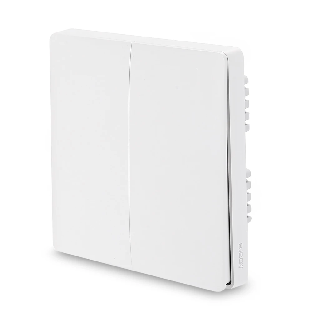 Xiaomi Aqara switch Smart Light Control Fire Wire Zero Line ZiGBee Double Single Key Wall Switch Version Mi Home APP Control