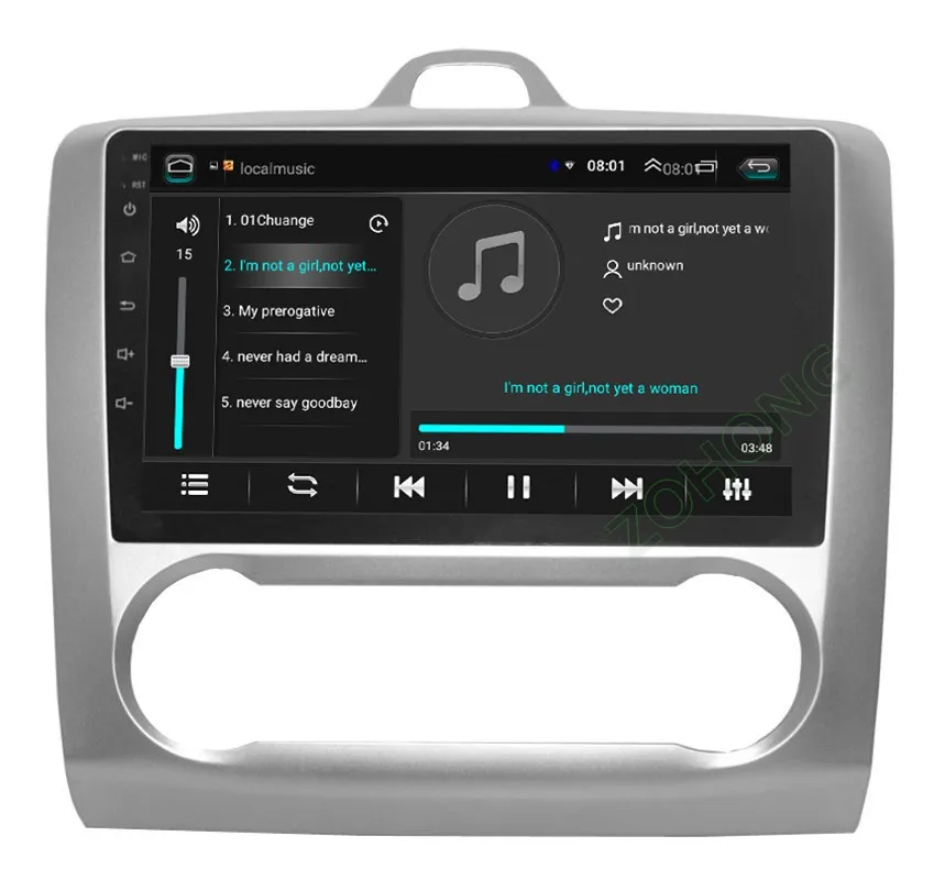 Top 2.5D Android 9.0 car dvd Multimedia player GPS for for Ford Focus 2 2004 2005 2006 2007 2008 2009 2010 2011 navigation Radio BT 23