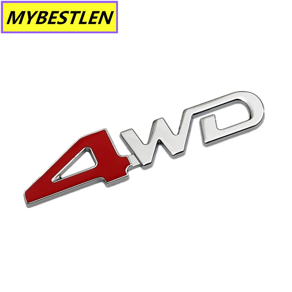 

GR-EB6 3D Chrome 4WD Emblem Badge Sticker Decal Accessories Sport Stickers For Toyota Highlander For NISSAN X-Trail Xtrail