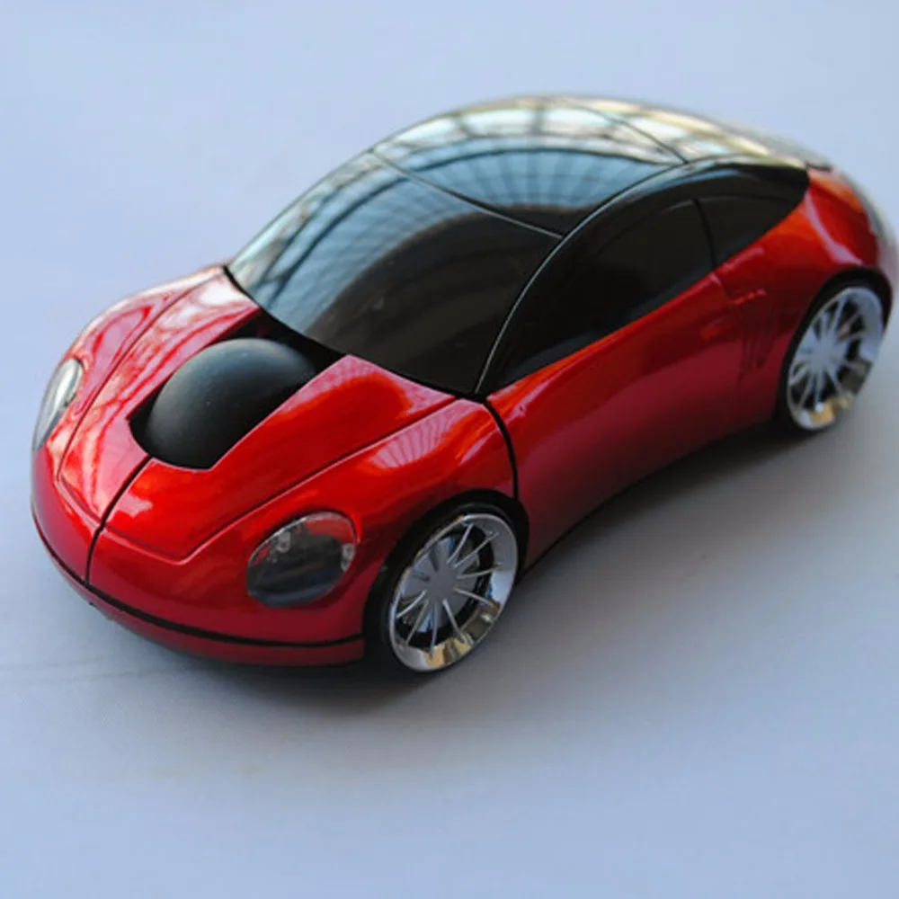 

USB2.0 Receiveropti gamer 2.4G Wireless USB Optical Mouse gaming game mause 1200DPI Car shape computer mouses mic for pc laptop