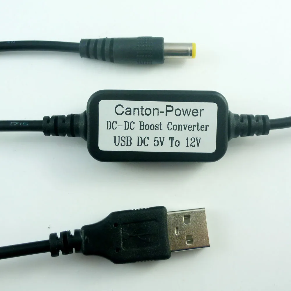 1 шт. DC 5 В до 12 USB к 5*2 мм кабель DC-DC Boost Conerter Повышающий Модуль питания напряжения