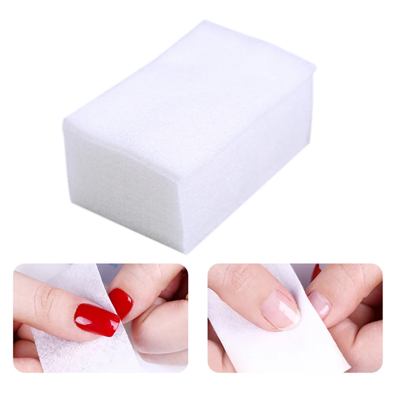 

900pcs/bag Nail Polish Remover Cotton Pads Nail Gel Removal Wraps White Color Manicure Acrylic Gel Tips Cleaner Nail Art Tools