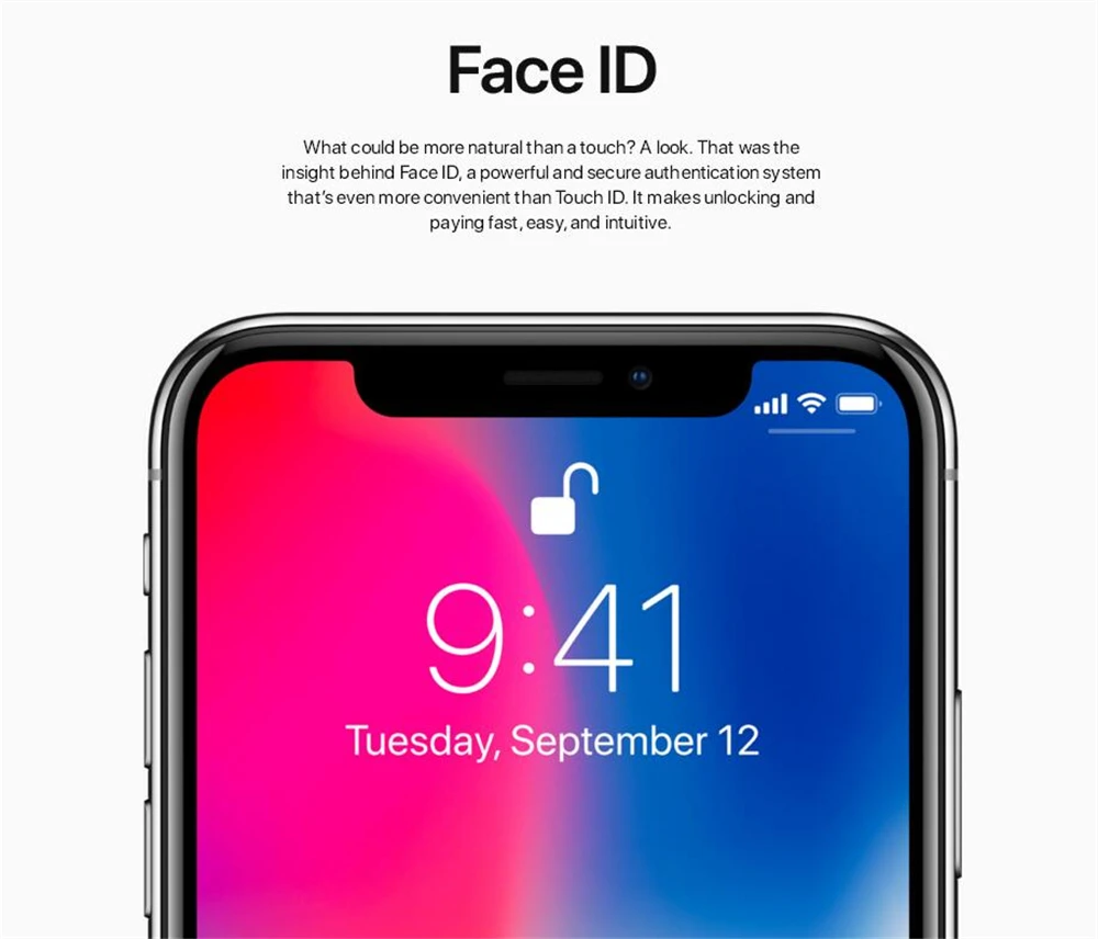 Apple iphone X Face ID 5," сенсорный экран 3 ГБ ОЗУ Hexa Core iOS A11 двойная камера 12 МП 4G LTE разблокированный iphone x Черный Белый