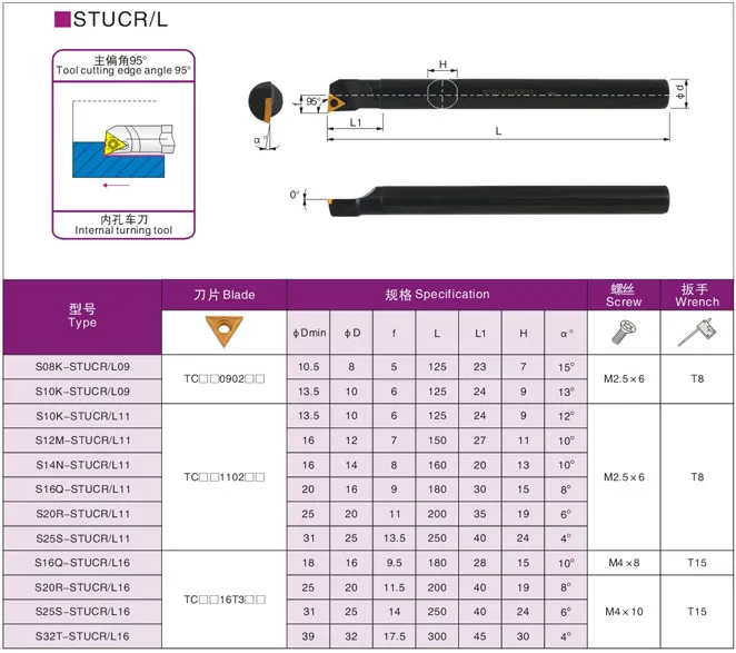 S40U-STUCR11/STUCL11/S40U-STUCR16/STUCL16 инструменты расточка штуцер/штуцер использовать ЧПУ твердосплавный вставка TCMT/TCGT160204/TCMT 160404