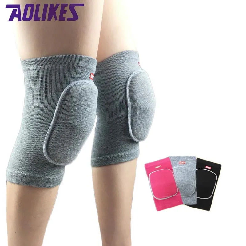 

AOLIKES 1 pair Thicken Sponge knee pads for dance basketball kneecap patella sliders guard protetor knee support brace kneepads