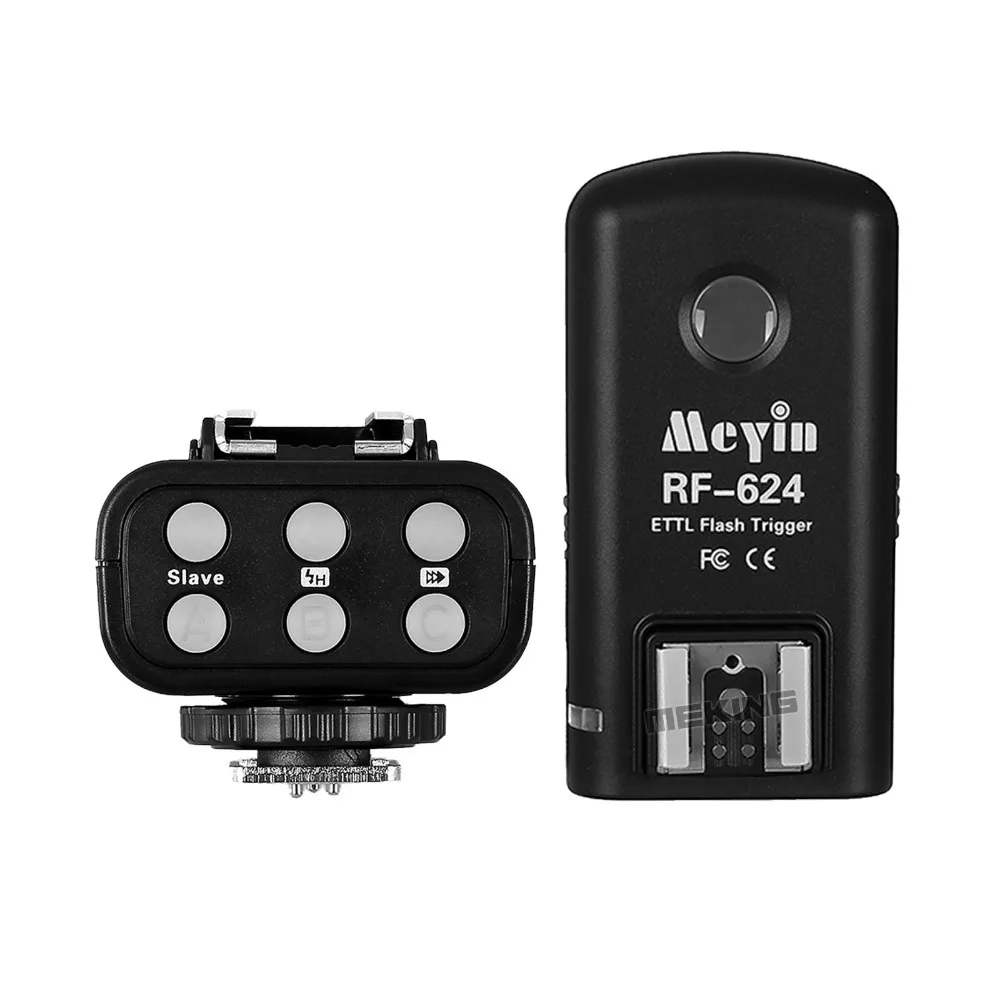 

MeYin RF-624 RF624 Wireless E-TTL HSS High Sync Speed 1/8000S Flash Trigger For Canon 60D 5D Series 600D 650D 450D 550D 6D