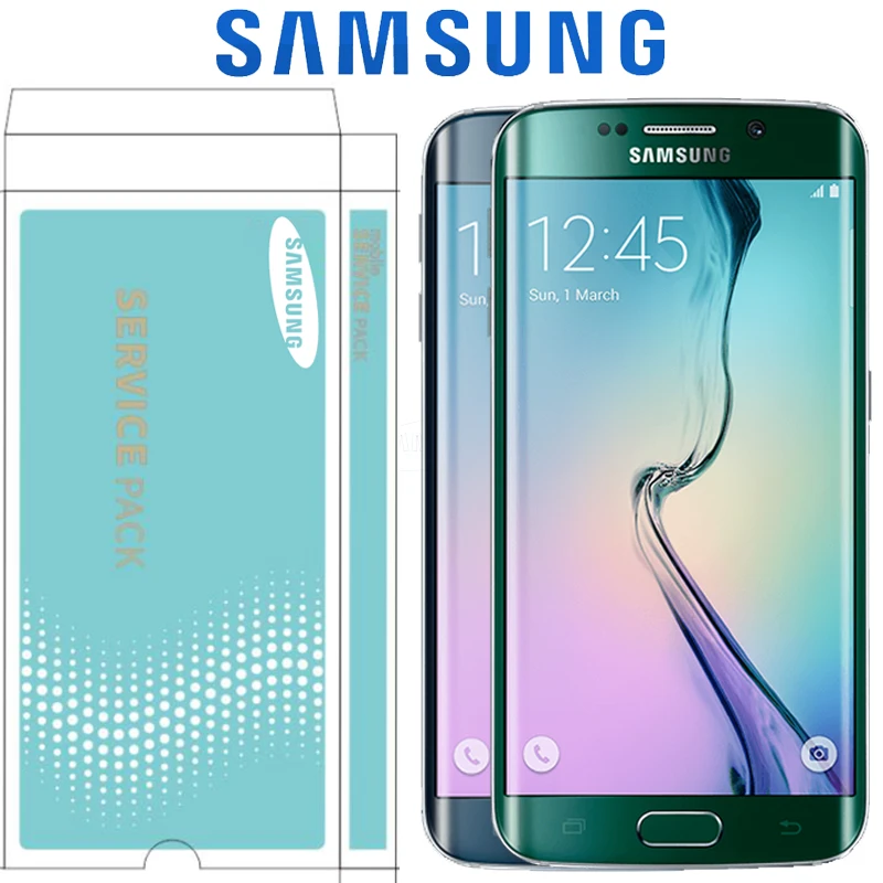 Дисплей 5 1 'ɻurn-Shadow для SAMSUNG Galaxy S6 Edge LCD G925 G925I G925F сенсорный экран с дигитайзером