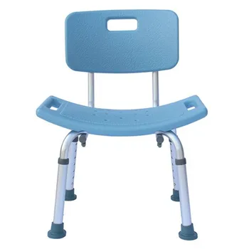 Heavy-duty aluminum alloy old people backrest bath chair cst-3012 blue old people aimchair for bathroom rest home