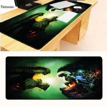 

Yuzuoan Dragon Star War Free Shipping Large Lock Edge Thicken Mouse pad Gamer gaming Mousepad keyboard mat For CSGO LOL Gamer