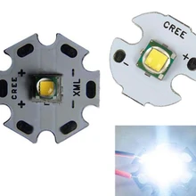 1 шт. 10 Вт высокой мощности Мощность CREE XML XM-L T6 U2 светодиодный излучающие диоды для подавления переходных скачков напряжения холоная белая Утверждено 16 мм/20 мм база для вспышки светильник