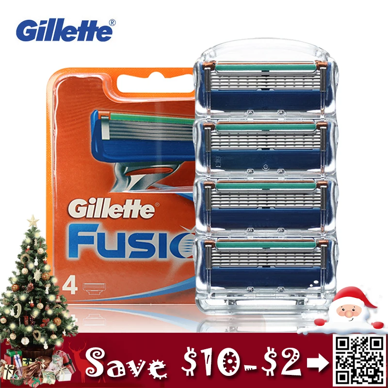 Gillette Fusion Shaving Razor Blades For Men Smooth Shaving To Shave beard 4 Blades