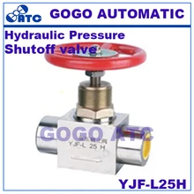 Высокое качество запорные клапаны YJF-L25H DN20mm M33* 2 Резьбовое соединение гидравлическое давление высокого давления YJF запорный клапан