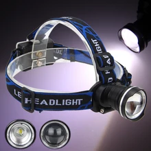 Настоящий светодиодный налобный фонарь 1x XM-L T6 5000 люмен светодиодный перезаряжаемый масштабируемый Фонарь светодиодный фонарь