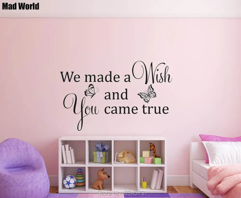 Mad World-We Made a Wish and You Came True настенные художественные наклейки домашнее украшение