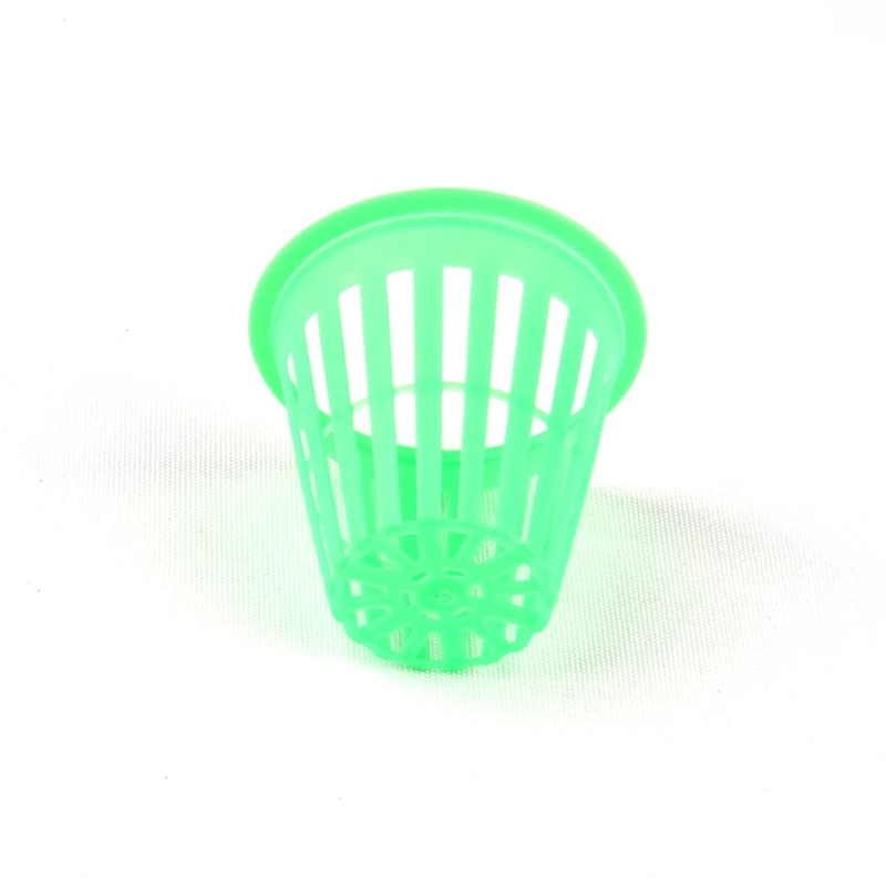 Dia. 47mm Hydroponic Pots Soilless Culture Plastic Seedling Mesh Net Pot Greenhouse Organic Vegetable Nursery Pots 15pcs plant net cup