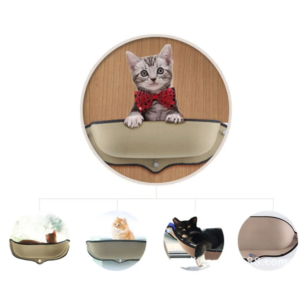 

Hot Sale Cat Hammock Bed Mount Window Pod Lounger Suction Cups Warm Bed For Pet Cat Rest House Soft And Comfortable Ferret Cage