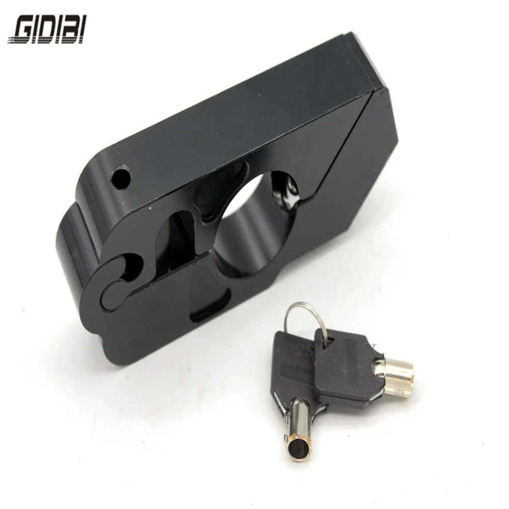 

Universal CNC Motorcycle Handlebar Grip Brake Lever Lock Anit Theft Security Caps-Lock For XL883 XL1200 and ATV