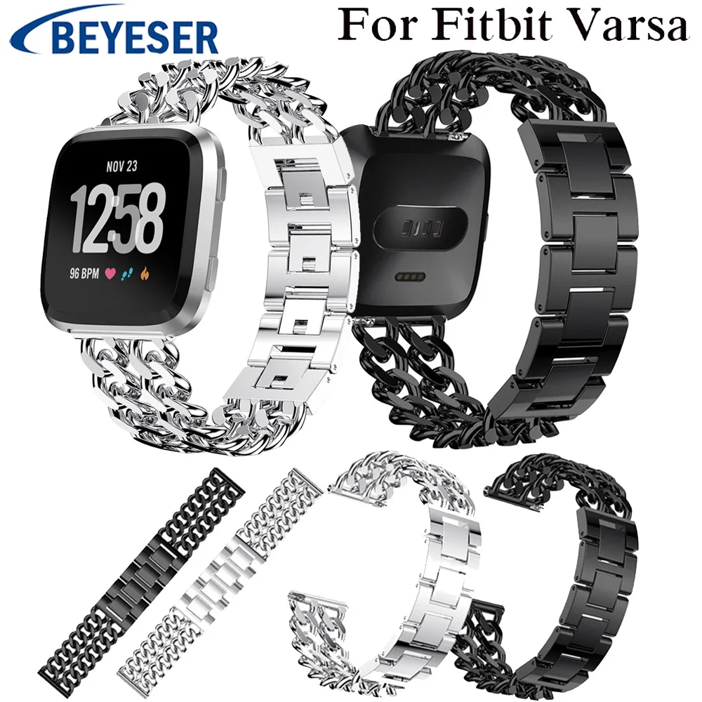 

Sport stainless steel Bands for Fitbit versa Metal Strap Wearable Wrist Bracelet Watchbelt for Fitbit versa watchstrap watchband